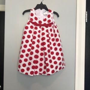 Florence Eiseman red polka dot dress